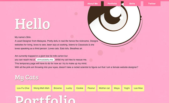 dofu.me | female web designer