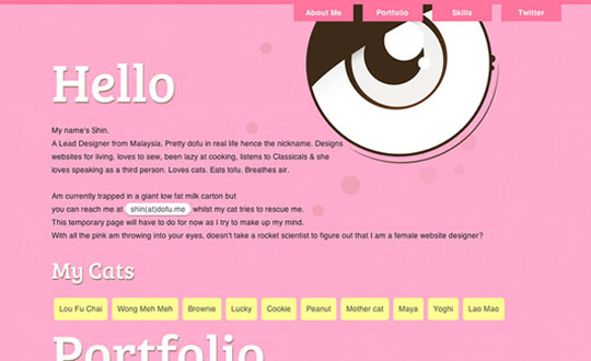 dofu.me | female web designer