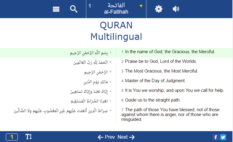 Quran in 44 languages