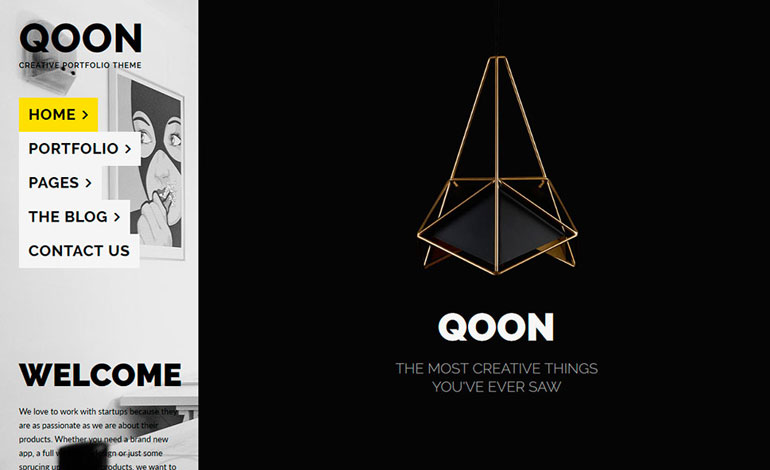 QOON  Creative Portfolio and Agency WordPress Theme