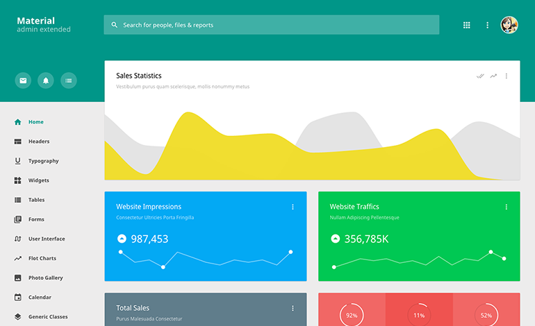 Material Admin Extended Template