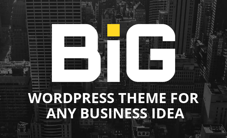 BIG WordPress Theme for Any Business Idea