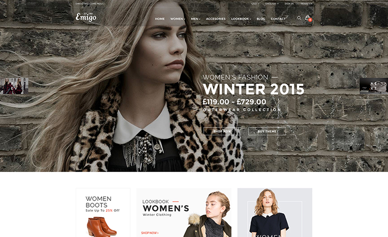 Emigo Fashion WooCommerce WordPress Theme