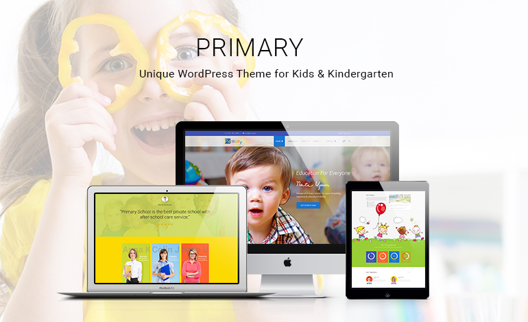 PRIMARY Kids and School WordPress Theme 