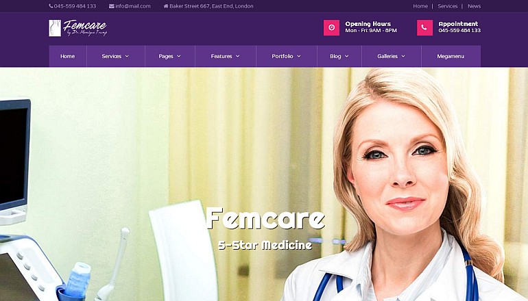 Femcare WordPress Theme