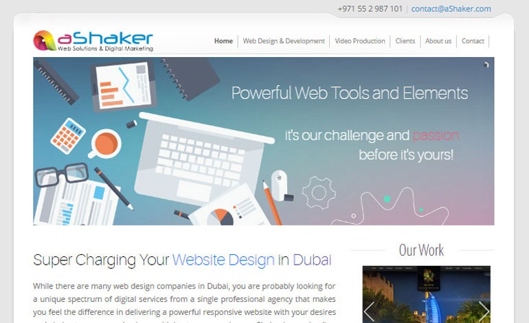 Web Design Dubai  aShaker Web Design