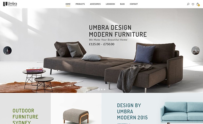 Umbra Furniture Interior WordPress Theme- CSSLight Umbra Furniture Interior WordPress Theme- CSSLight