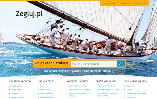 zegluj Czarter jachtow Porownywarka ofert