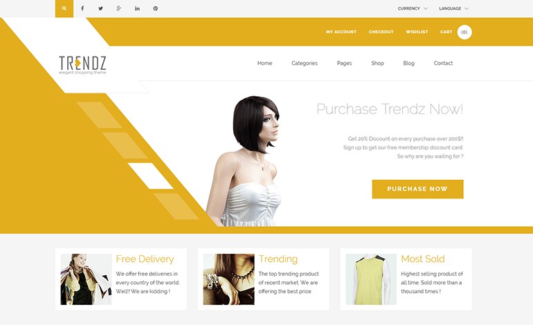 Trendz WooCommerce Shopping WordPress Theme