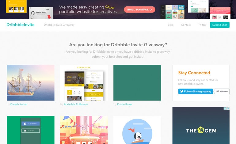 Dribbble Invite Giveaway