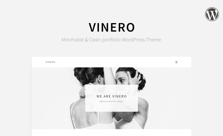 Vinero Clean and Minimal WP Theme Awwwards Nominies