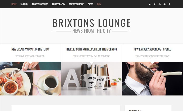 Brixton WordPress Blog Theme