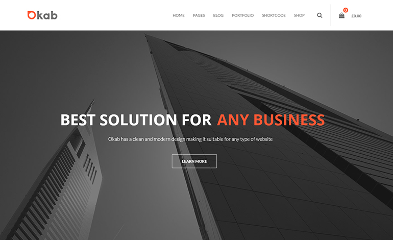 Okab Responsive MultiPurpose WordPress Theme