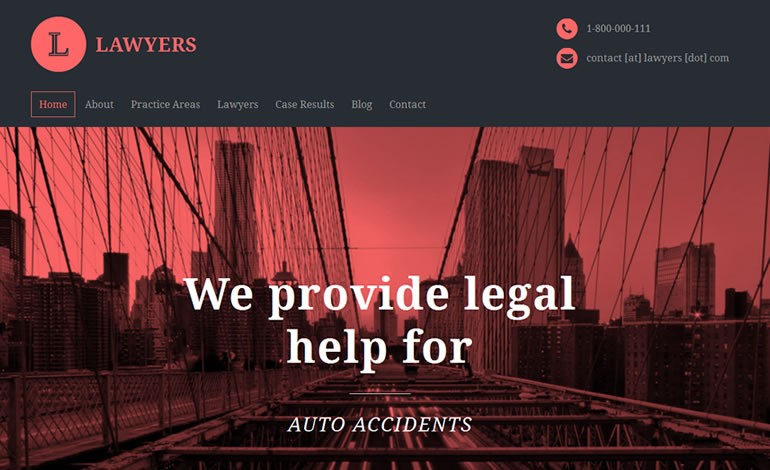 Lawyers WordPress Theme for Attorneys and Law Firms