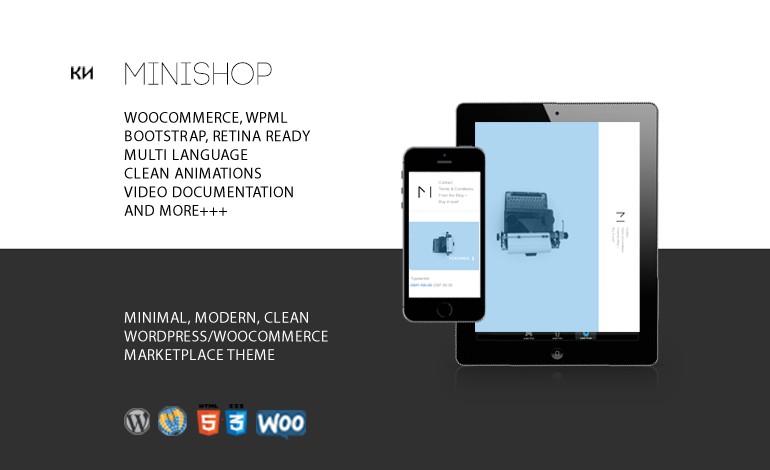 MiniShop Multipurpose Minimal Commerce Marketplace WordPress Theme