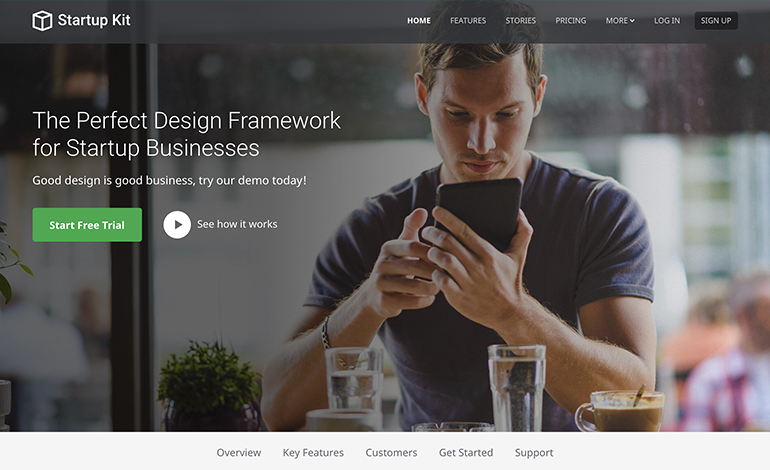 Startup Kit Bootstrap 4 Theme