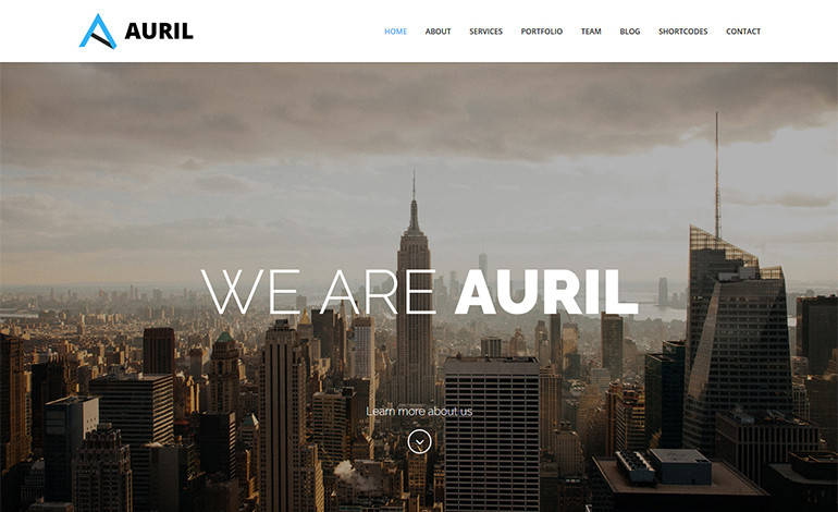 Auril Creative One Page Theme