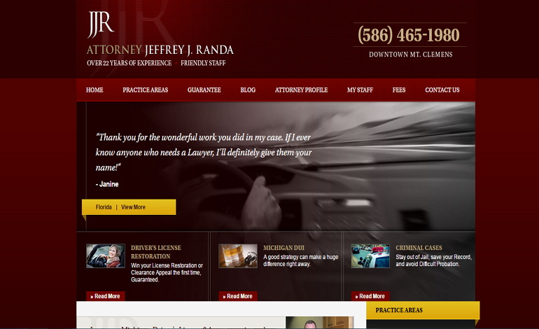 Jeffrey J Randa DUI Defense Lawyer