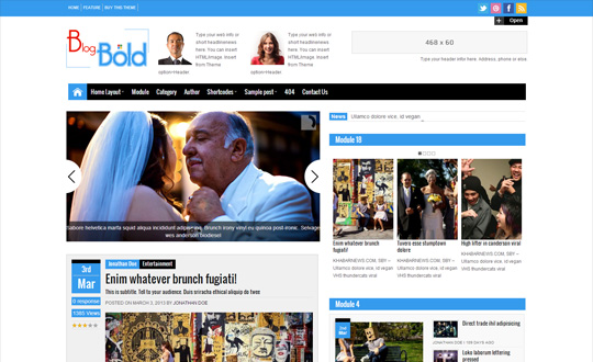 Blogbolds blog mag and news responsive WordPress theme