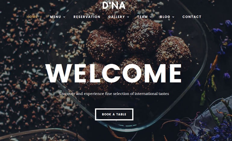 Dina Restaurant WordPress Theme