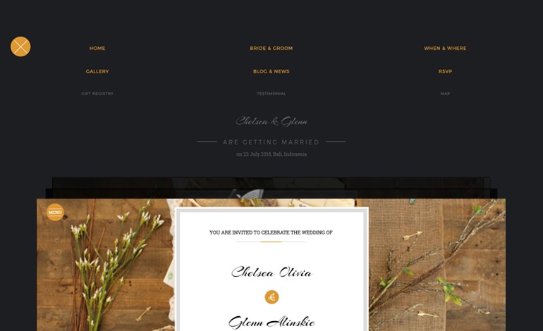 Wedding Card Invitation WordPress