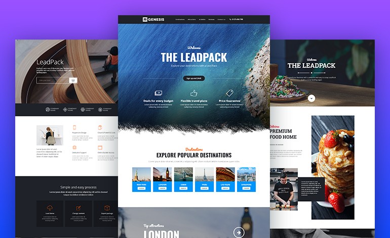 LeadPack Multi Purpose Landing Pages