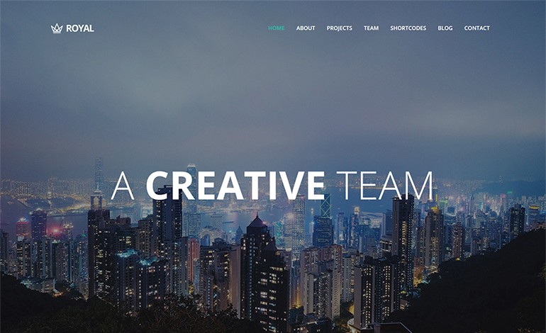 Royal Responsive One Page Parallax WordPress Theme