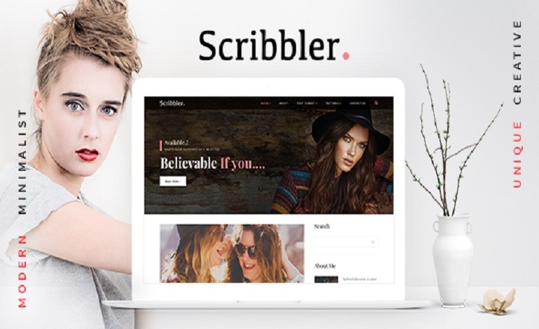 Scribbler Lifestyle and  Fashion Blog HTML