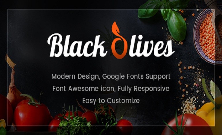 Blackolive Restaurant One Page HTML