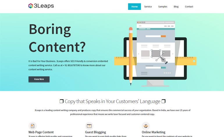 3Leaps Content Writing Company