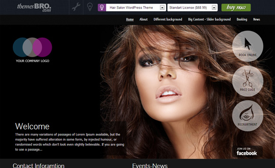 Hair Salon WordPress Theme