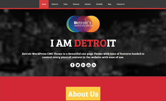 Detroit WordPress CMS Theme