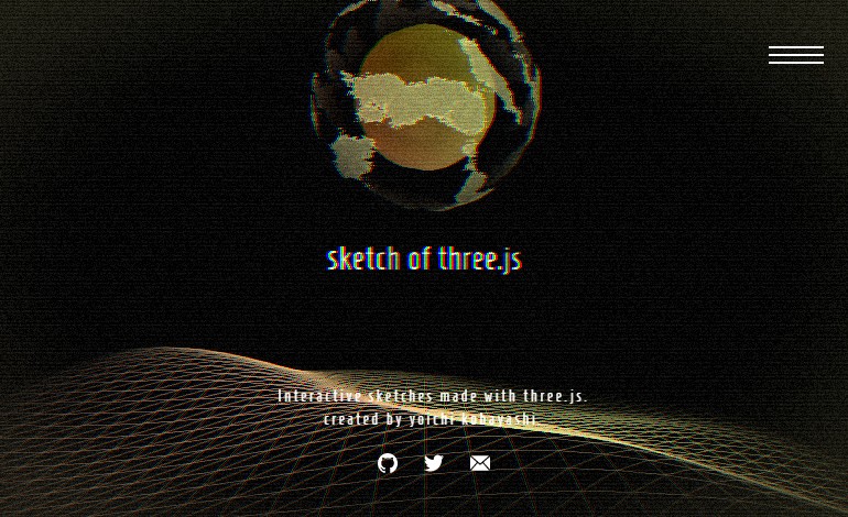 sketch of threejs