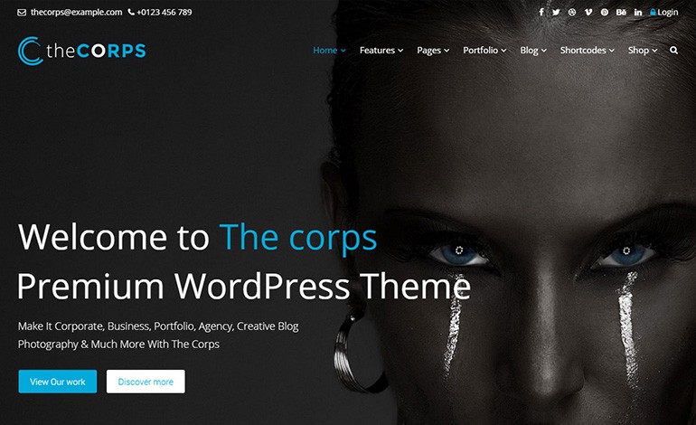 The Corps MultiPurpose WordPress Theme