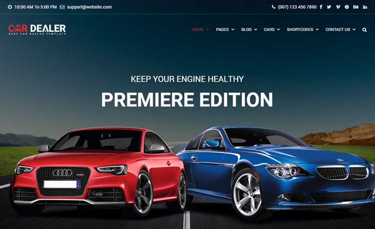 Car Dealer Automotive Responsive WordPress Theme