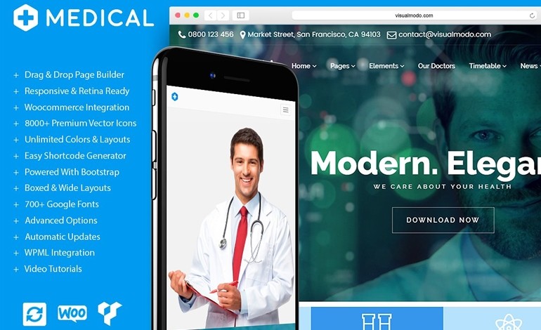 Medical Health Care and Clinic WordPress Theme