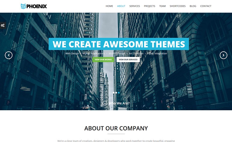 Phoenix Responsive One Page Parallax WordPress Theme