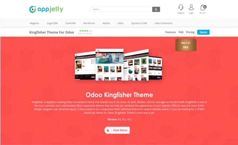 Odoo Kingfisher Theme