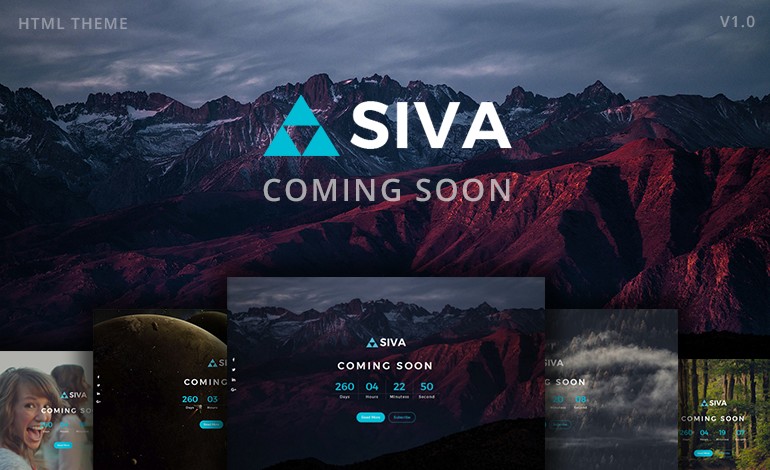 SIVA Coming Soon Html Responsive Template