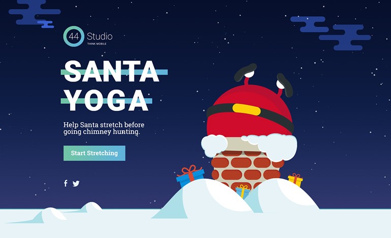 SantaYoga game