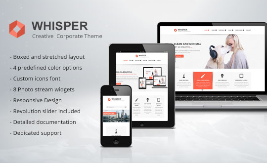 Whisper Creative Corporate Theme