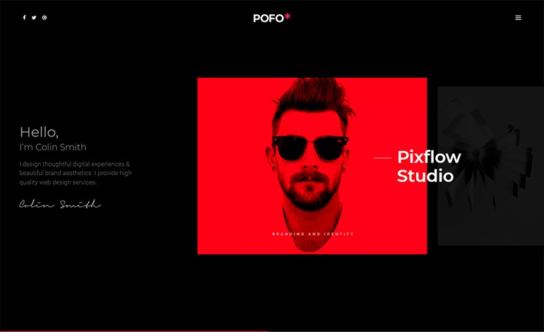 Pofo Creative Portfolio and Blog WordPress Theme