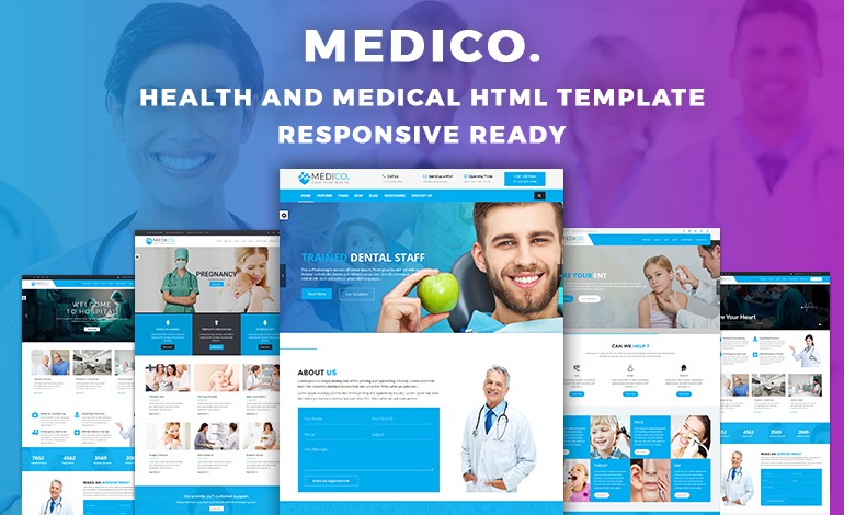 MediCo Hospital and Doctor Clinic HTML Template 