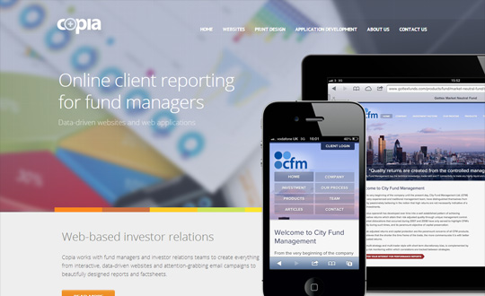 Copia Hedge Fund Websites