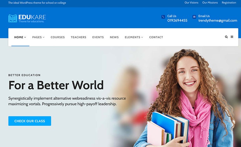 Edukare Education WordPress Theme
