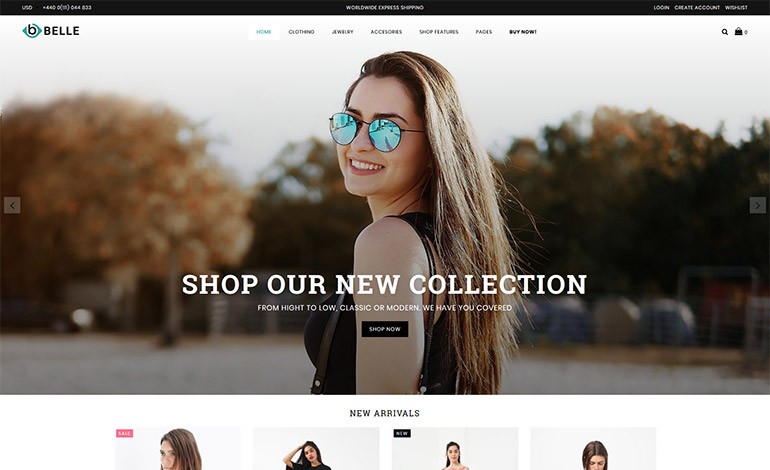 Belle Clothing and Fashion Shopify Theme