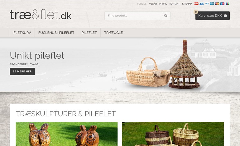 Trae og flet