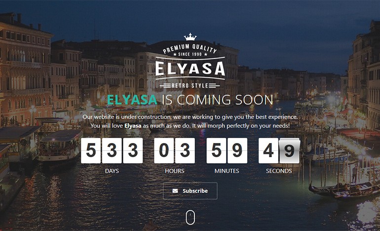 Elyasa Coming Soon WordPress Plugin