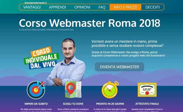 Corso Webmaster Roma