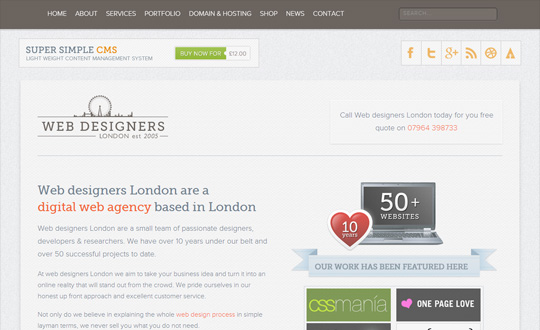 Web designers London